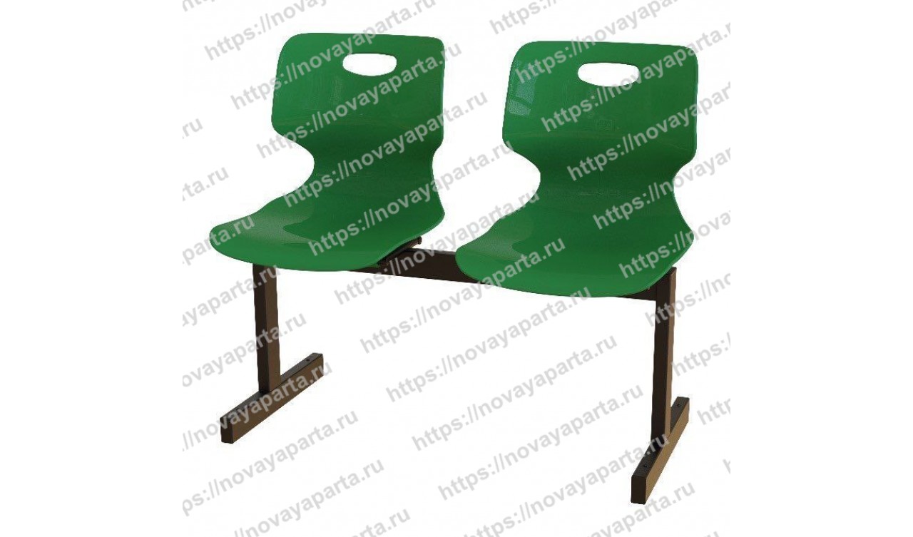 Секция 2-местная с пластиком