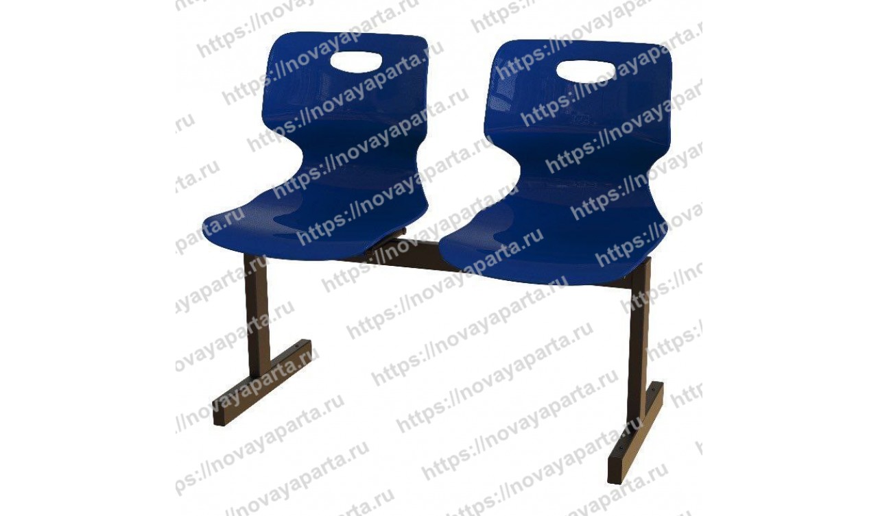 Секция 2-местная с пластиком