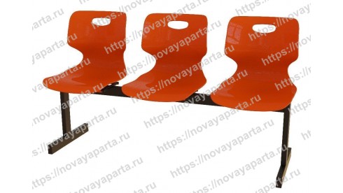 Секция 3-местная c пластиком